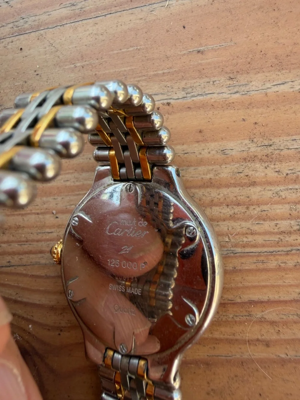 Cartier Watch stainless sapphire - Picture 4 of 5